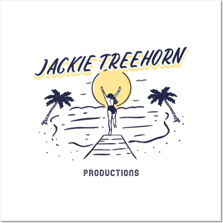 Jackie Treehorn Productions Beach Logo Funny Big Lebowski Posters and Art